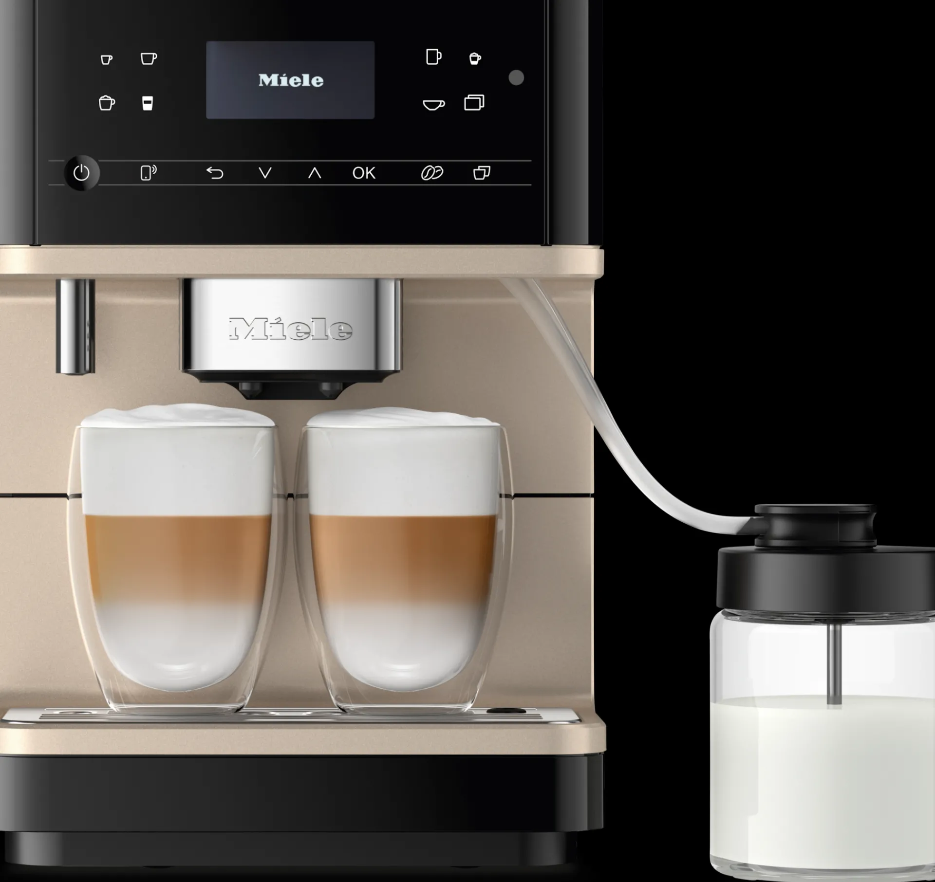 cm__milkperfection_nero_o_1-1.webp Miele Macchine Per Il Caffè | CM 6360 MilkPerfection Nero ossidiana CM