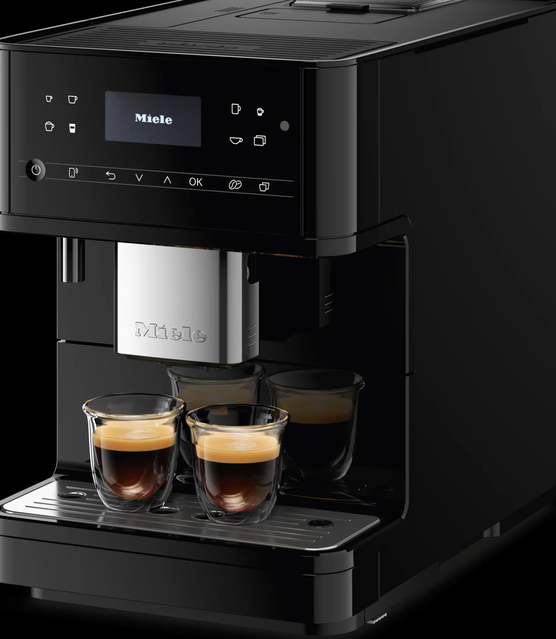 cm__milkperfection_nero_o_2.webp Miele Macchine Per Il Caffè | CM 6160 MilkPerfection Nero ossidiana