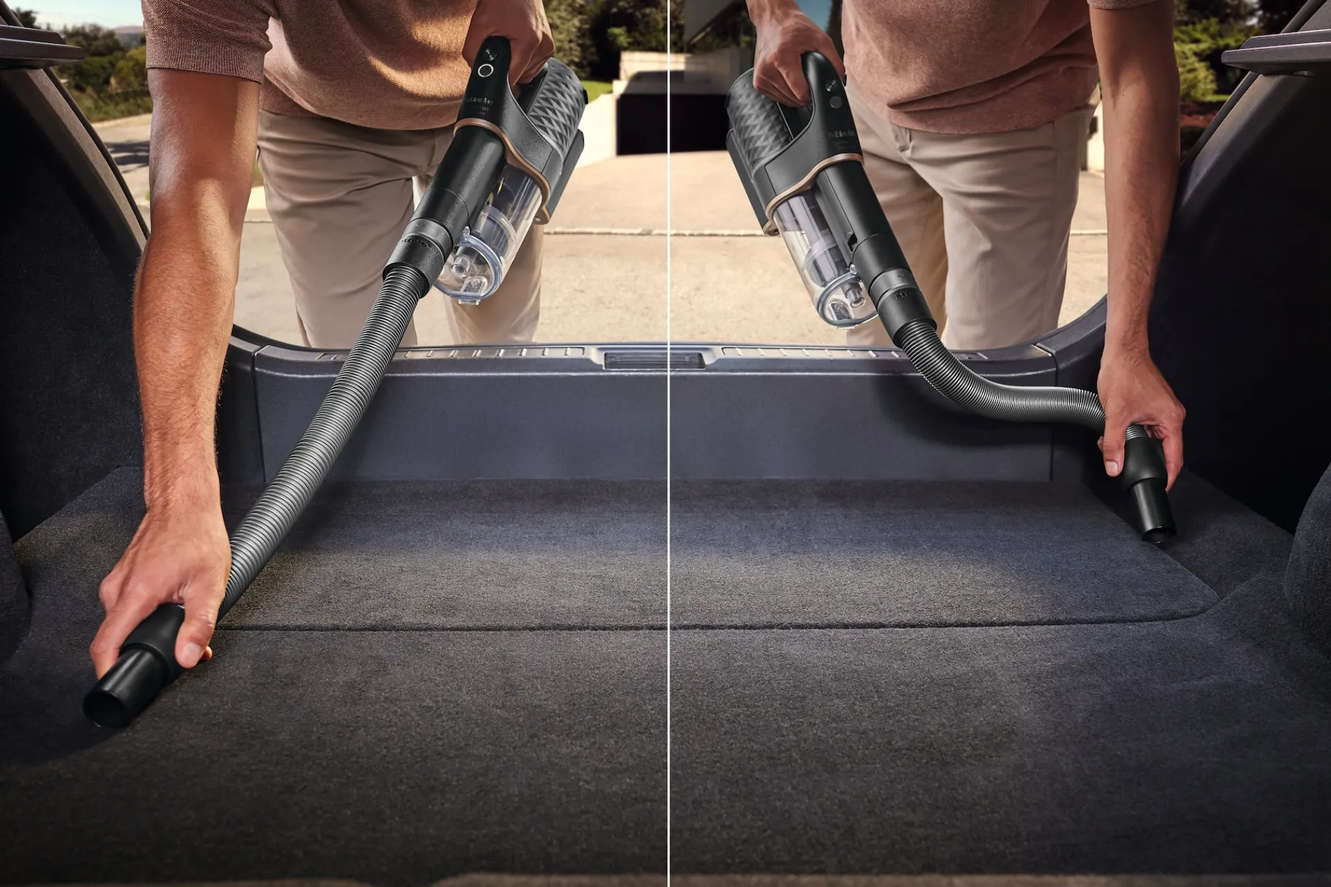 duoflex_hx_carcare_grigio_4.webp Miele Aspirapolvere Senza Filo | Duoflex HX1 CarCare Grigio grafite