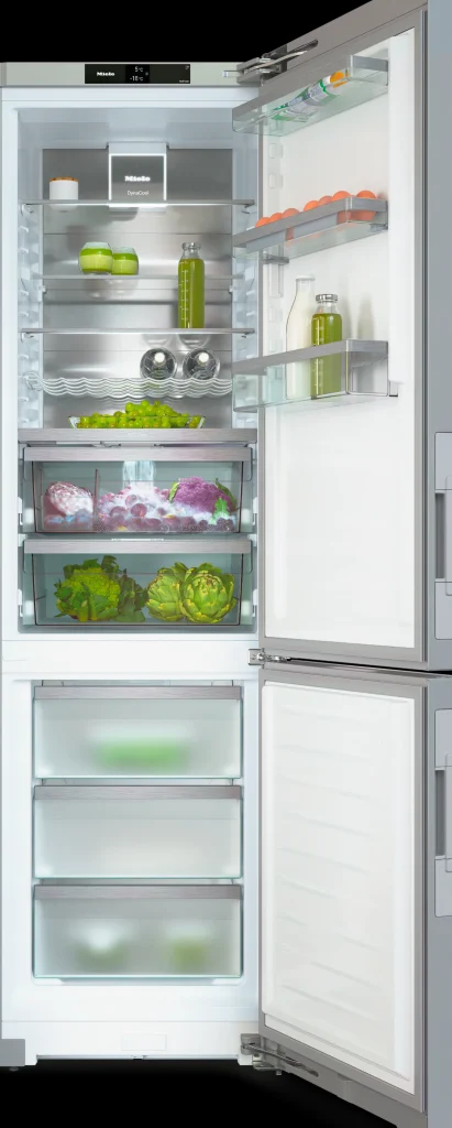 Miele Frigo-Congelatori Da Posizionamento Libero | KFN 4898 AD Bianco brillante vetro