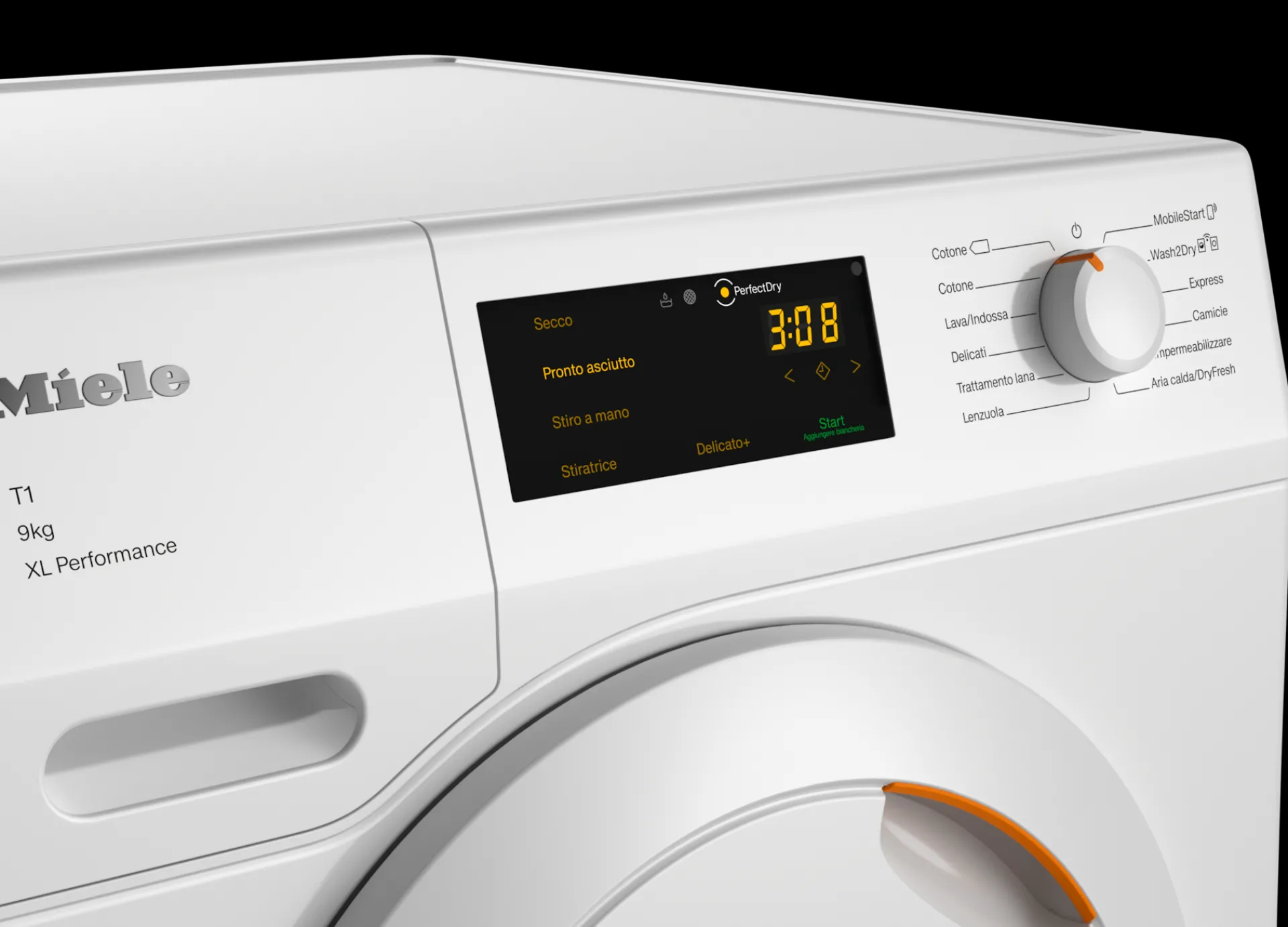 tccwp_kg_bianco_loto_3.webp Miele Asciugatrici | TCC374WP 9kg bianco loto