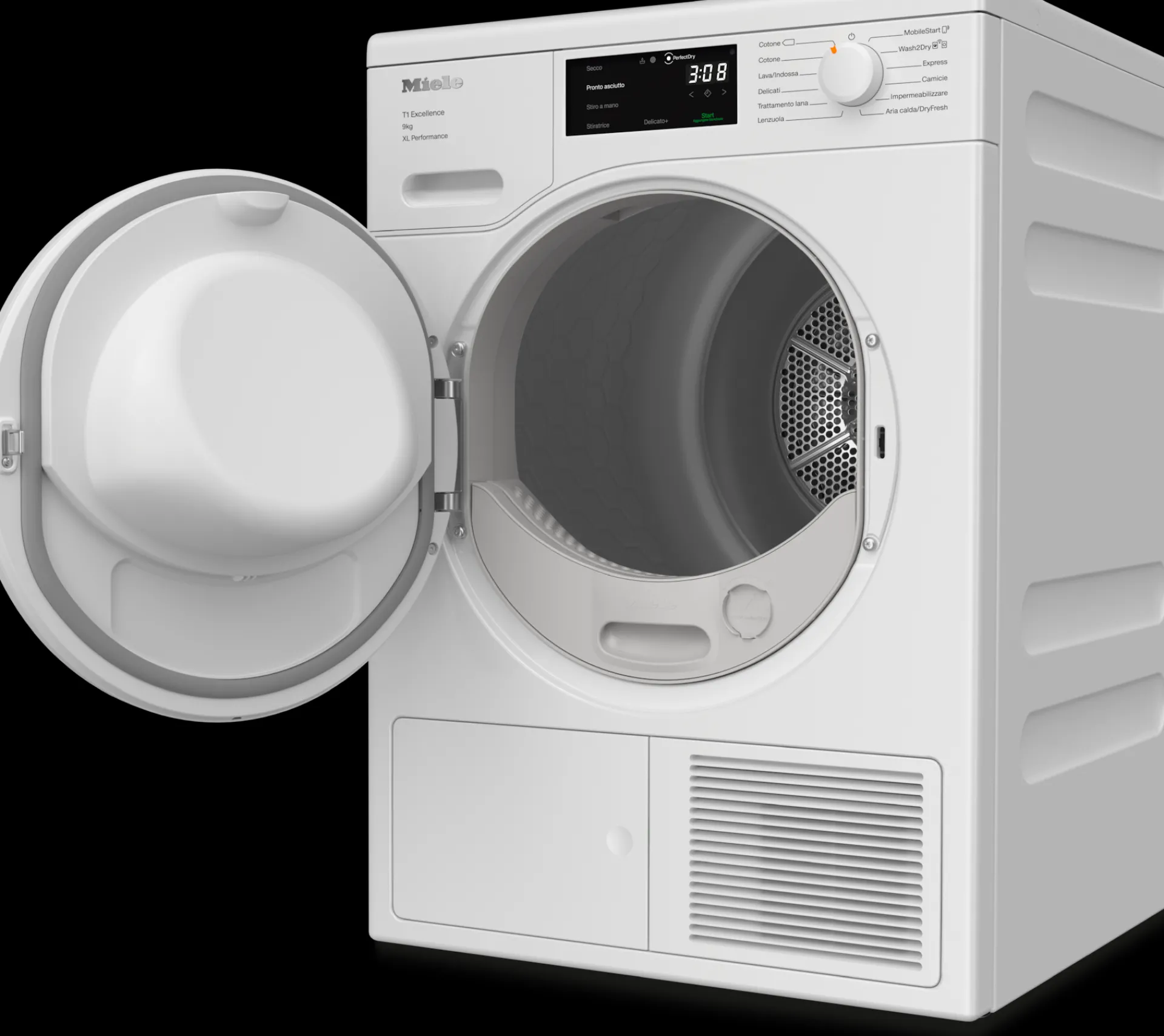 tecwp_kg_bianco_loto_2.webp Miele Asciugatrici | TEC364WP 9kg bianco loto