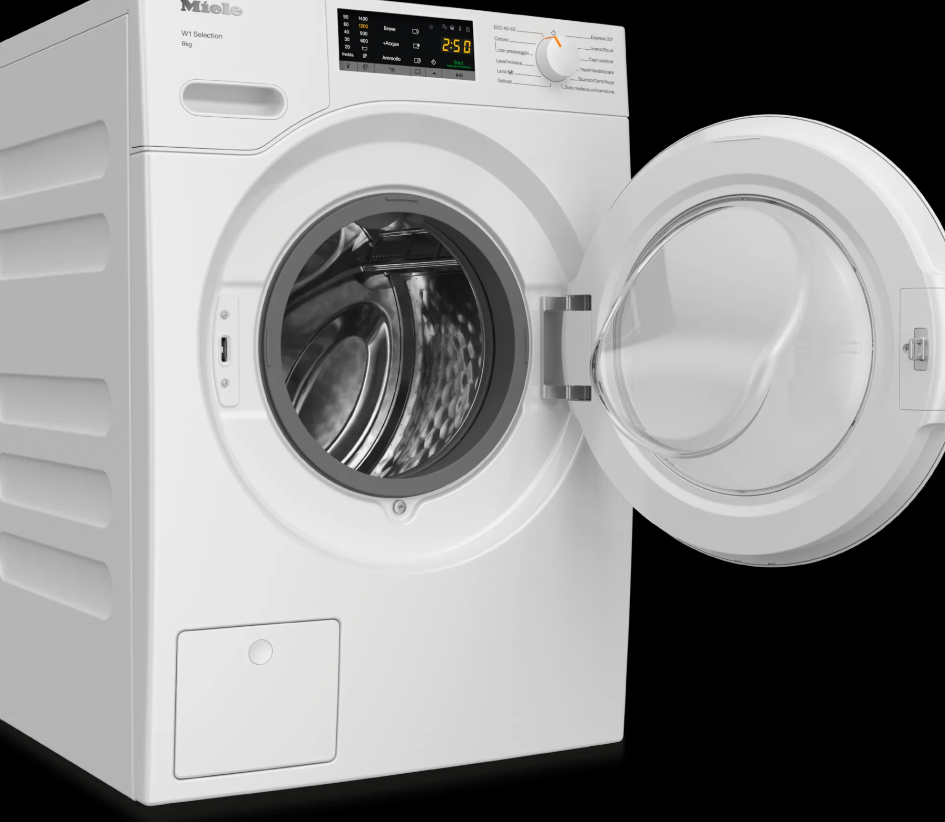 wsb_wcs_kg_bianco_loto_1.webp Miele Lavatrici | WSB103 WCS 8kg bianco loto